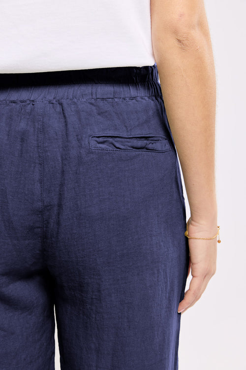 Pantalon taille élastique  - lin - Le Comptoir Maritime - 4