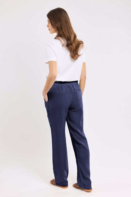 Pantalon taille élastique  - lin - Le Comptoir Maritime - 3