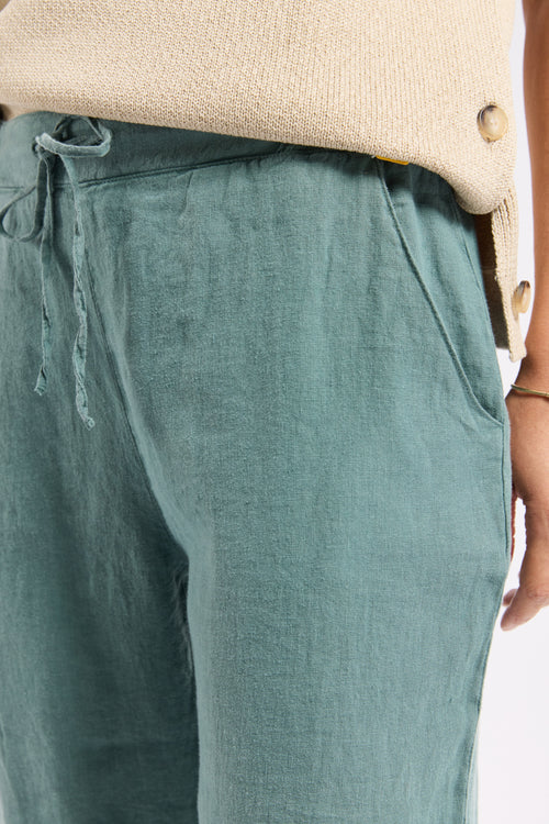 Pantalon taille élastique  - lin - Le Comptoir Maritime - 2