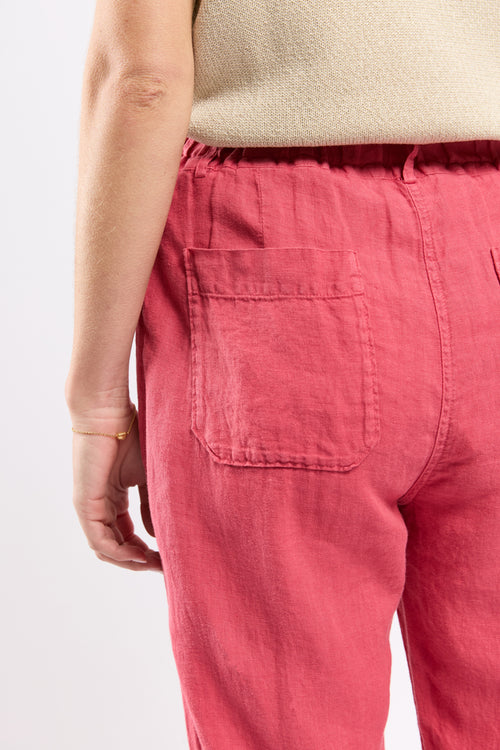 Pantalon taille élastique  - lin - Le Comptoir Maritime - 4
