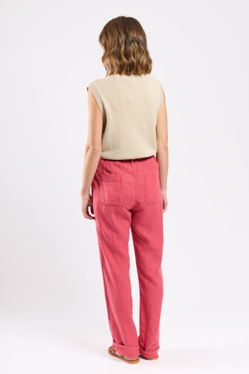 Pantalon taille élastique  - lin - Le Comptoir Maritime - 3