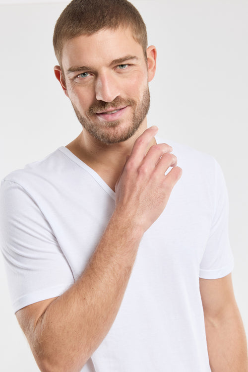 T-shirt col V - coton léger issu de l’agriculture biologique - Le Comptoir Maritime - 4