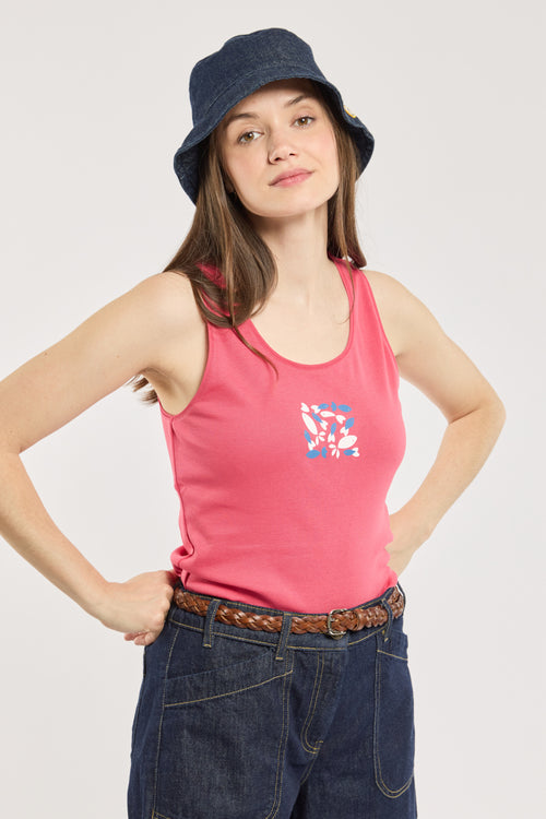 Débardeur poissons - coton léger - Le Comptoir Maritime - 1