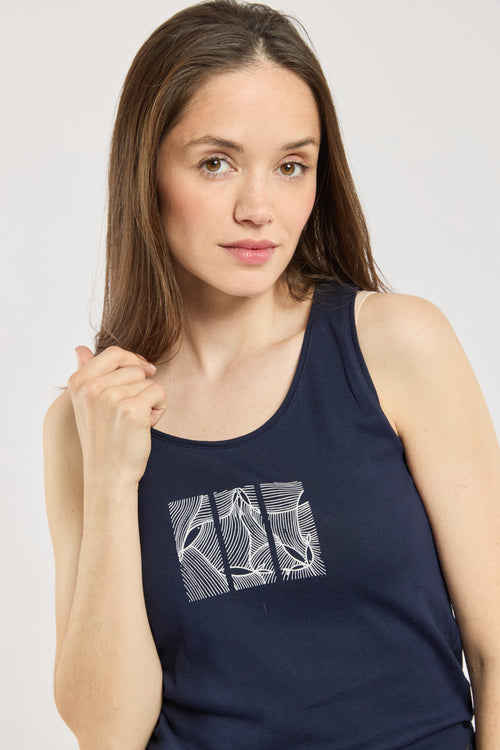 Débardeur poissons - coton léger - Le Comptoir Maritime - 2