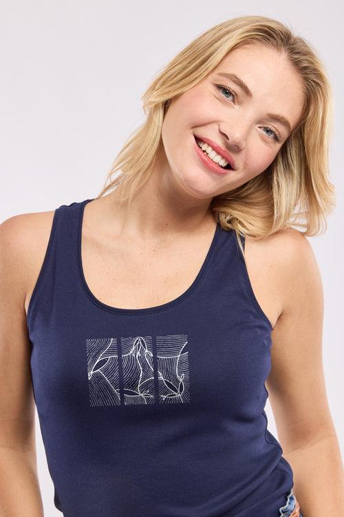 Débardeur poissons - coton léger - Le Comptoir Maritime - 3