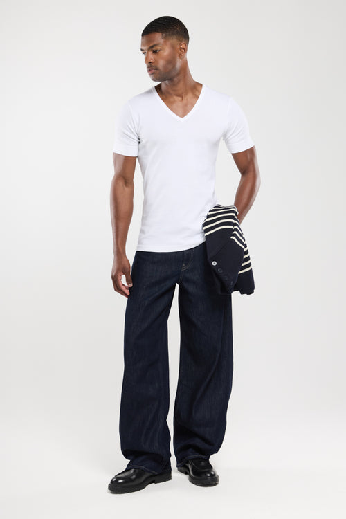 T-shirt col V - coton épais issu de l’agriculture biologique - Le Comptoir Maritime - 3