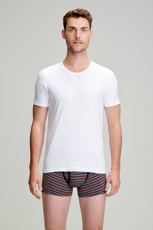 Boxer rayé ouvert - coton léger biologique - Le Comptoir Maritime - 3