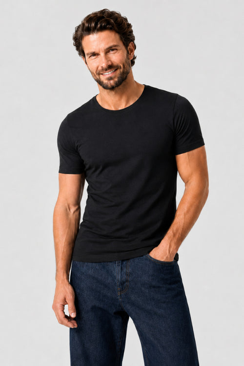 T-shirt uni - Lyocell et coton - Le Comptoir Maritime - 1
