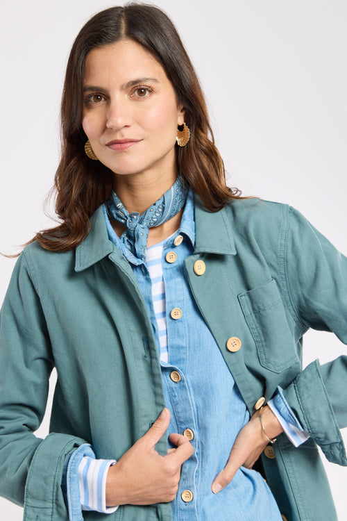 Veste pêcheur Heritage - coton canvas - Le Comptoir Maritime - 4