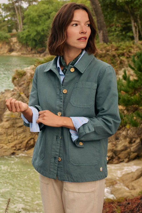 Veste pêcheur Heritage - coton canvas - Le Comptoir Maritime - 1