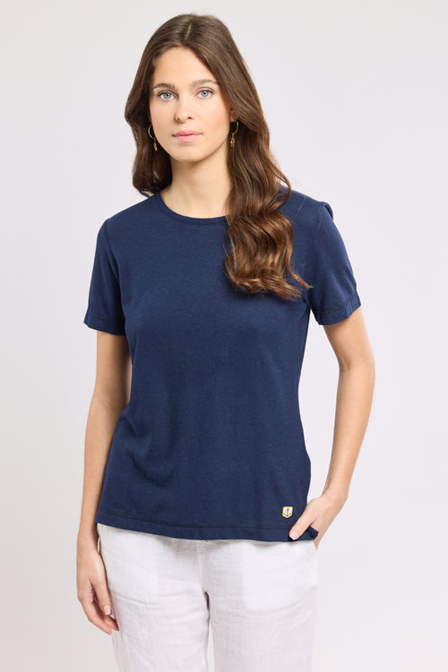 T-shirt uni - coton et lin - Le Comptoir Maritime - 1
