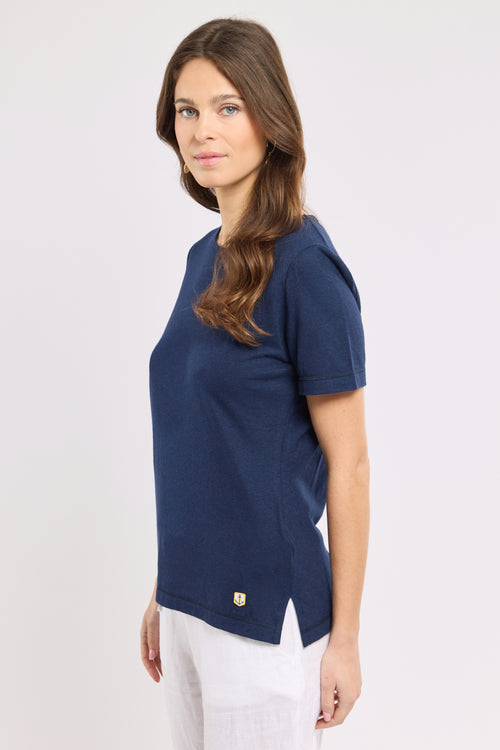 T-shirt uni - coton et lin - Le Comptoir Maritime - 4
