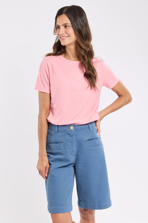 T-shirt uni Heritage - coton et lin - Le Comptoir Maritime - 4