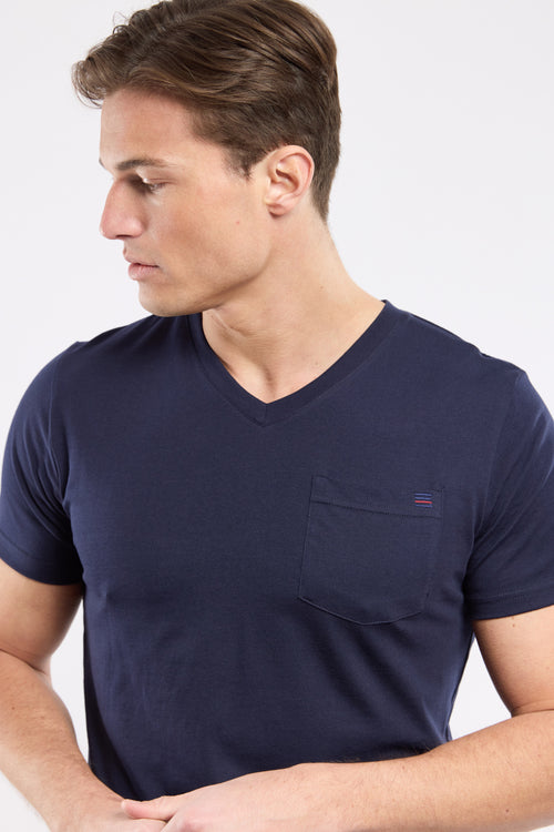 T-shirt col V - coton léger - Le Comptoir Maritime - 2