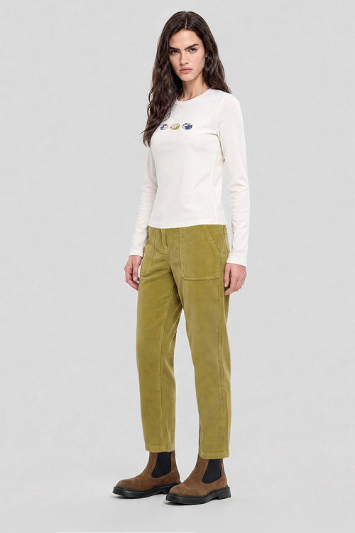 Pantalon velours coupe droite - coton - Le Comptoir Maritime - 1