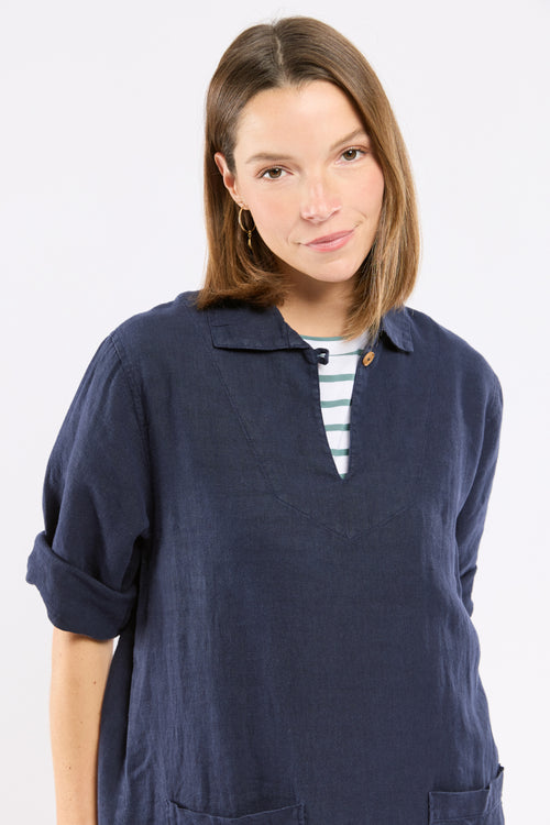 Robe vareuse - lin - Le Comptoir Maritime - 4