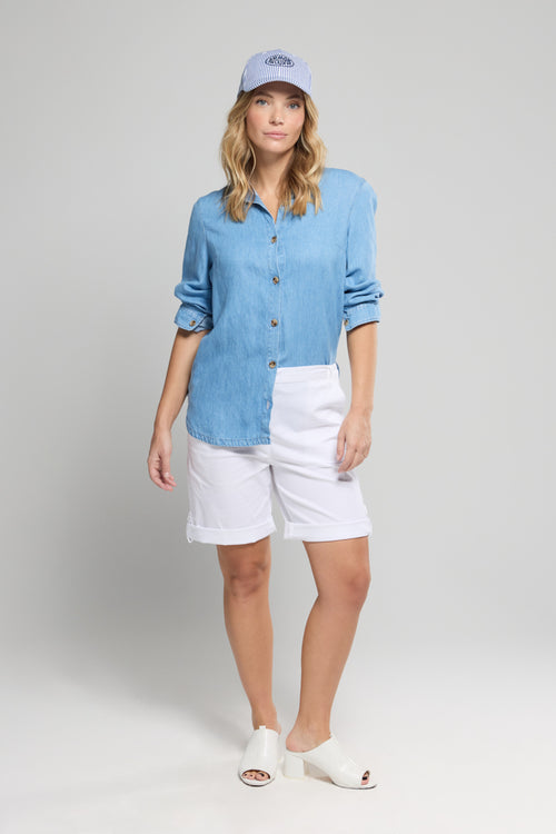 Bermuda taille élastique - coton - Le Comptoir Maritime - 3