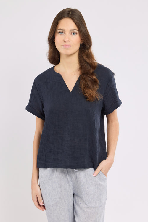 Tunique col V - coton biologique - Le Comptoir Maritime - 1