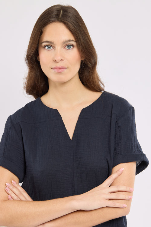 Tunique col V - coton biologique - Le Comptoir Maritime - 2