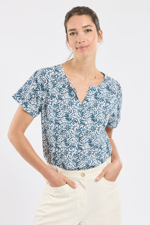 Tunique fleurie CELIANE - coton - Le Comptoir Maritime - 4