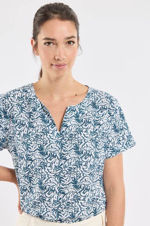 Tunique fleurie CELIANE - coton - Le Comptoir Maritime - 2