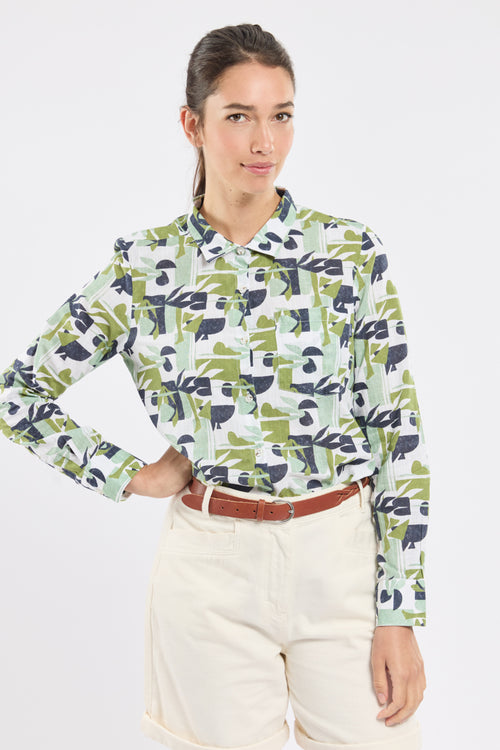 Chemisier imprimé CREWLINE - coton - Le Comptoir Maritime - 5