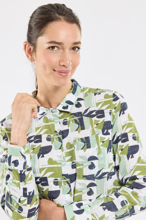 Chemisier imprimé CREWLINE - coton - Le Comptoir Maritime - 2