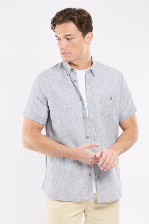 Chemise ELINECO - lin et coton - Le Comptoir Maritime - 1