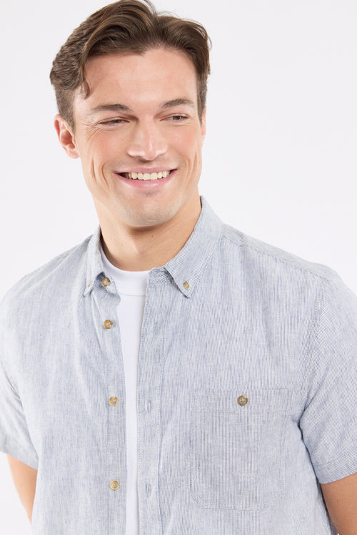 Chemise ELINECO - lin et coton - Le Comptoir Maritime - 2