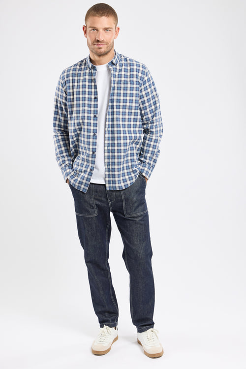 Chemise à carreaux ENIS - coton et lin - Le Comptoir Maritime - 3