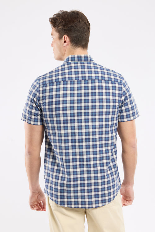 Chemise à carreaux ENISCO - coton et lin - Le Comptoir Maritime - 4