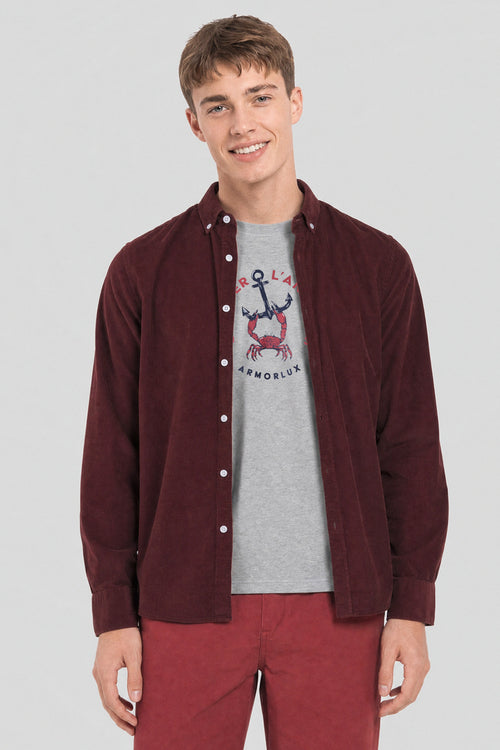 Chemise velours ELADE - Le Comptoir Maritime - 1