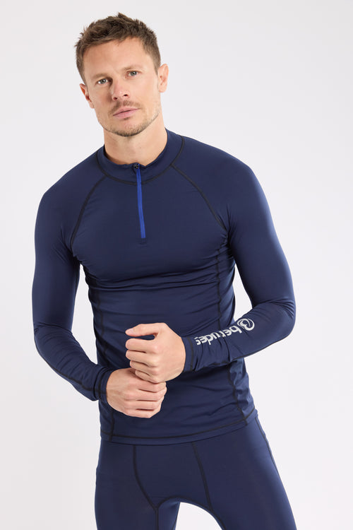 T-shirt zippé technique OLIVER - Ceramiq® - Le Comptoir Maritime - 1