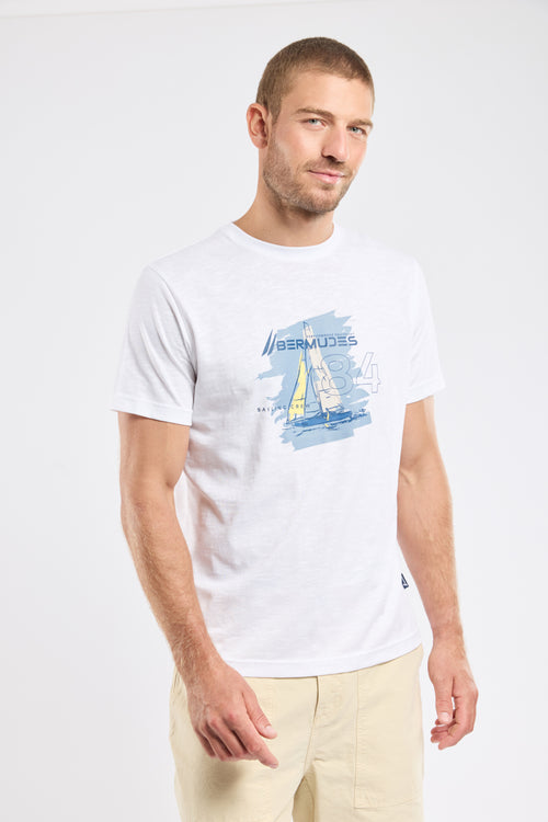 T-shirt sérigraphié VEHOURA - coton léger - Le Comptoir Maritime - 1