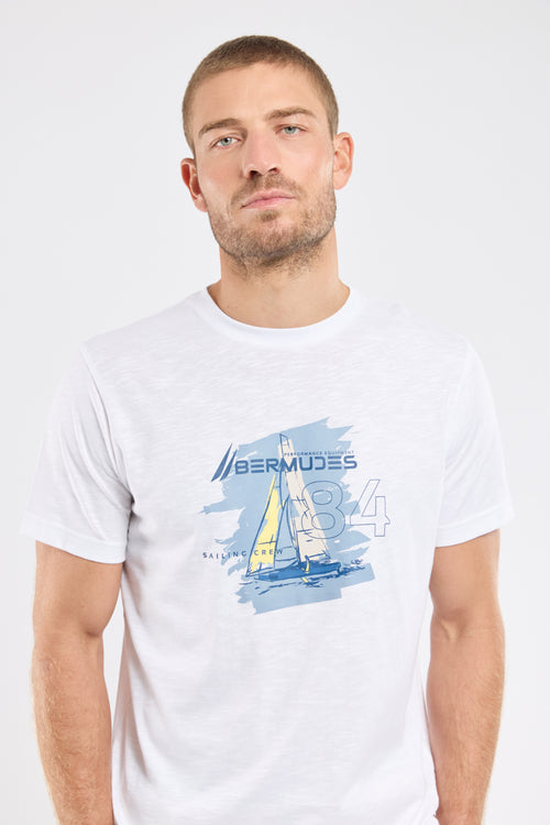 T-shirt sérigraphié VEHOURA - coton léger - Le Comptoir Maritime - 2