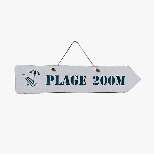 PANCARTE PLAGE 200M - Le Comptoir Maritime - 1