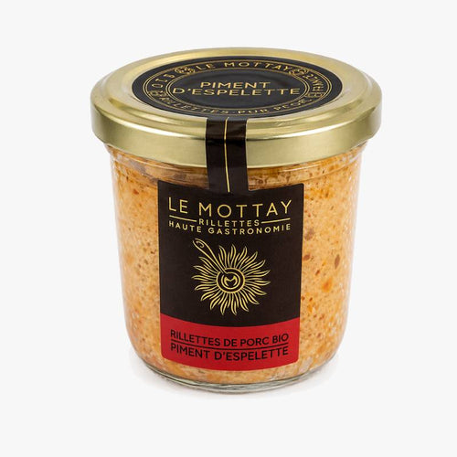 RILLETTES DE PORC PIMENT ESPELETTE BIO - Le Comptoir Maritime - 1