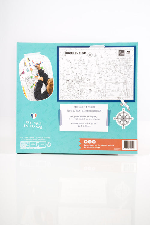 CARTE GEANTE ROUTE DU RHUM - DESTINATION GUADELOUPE - Le Comptoir Maritime - 2