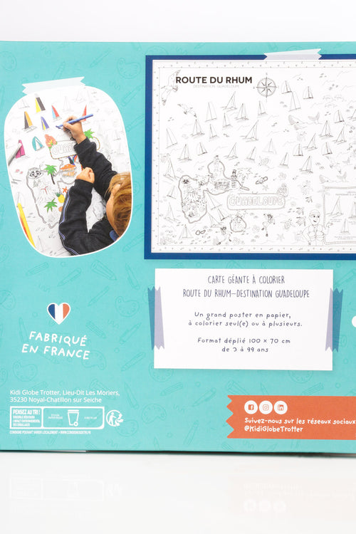 CARTE GEANTE ROUTE DU RHUM - DESTINATION GUADELOUPE - Le Comptoir Maritime - 3