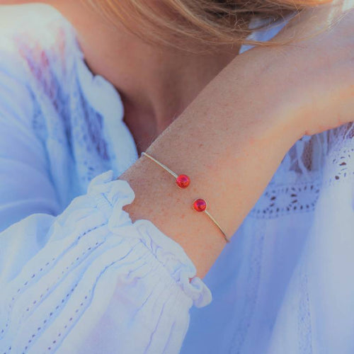 BRACELET PERLES ROUGES - Le Comptoir Maritime - 1