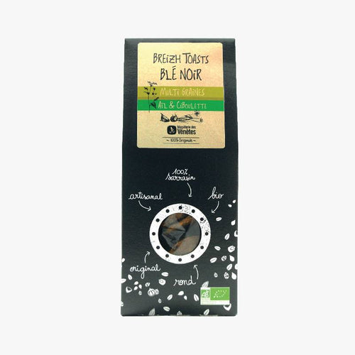 TOASTS BLÉ NOIR AIL ET CIBOULETTE - Le Comptoir Maritime - 1