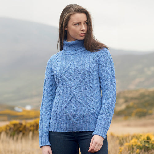 PULL IRLANDAIS COL ROULÉ - Le Comptoir Maritime - 1