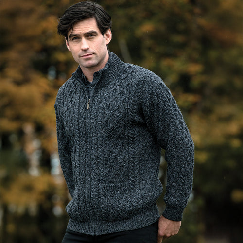 GILET IRLANDAIS ZIPPÉ HOMME - Le Comptoir Maritime - 1