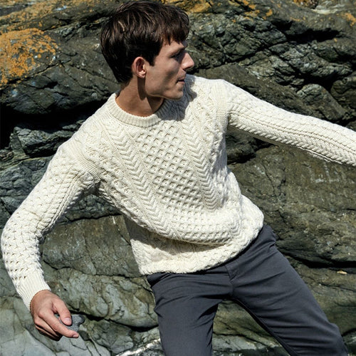 PULL IRLANDAIS MÉRINOS BLASKET HOMME - Le Comptoir Maritime - 1