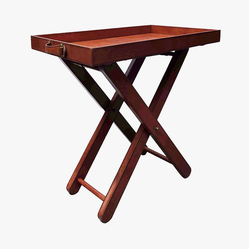 DESSERTE EN CUIR VINTAGE - Le Comptoir Maritime - 1