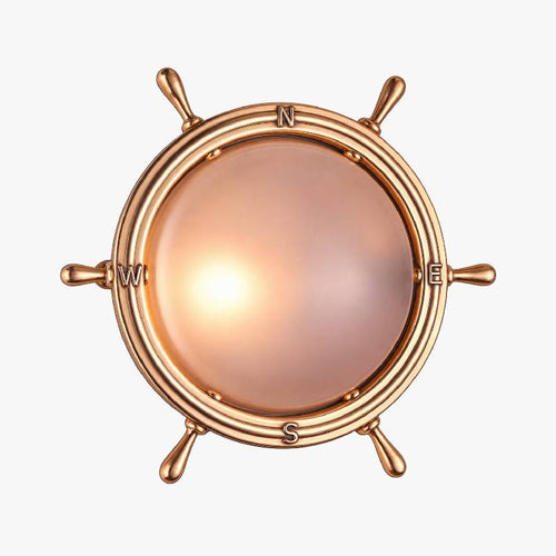 APPLIQUE RONDE BARRE A ROUE - Le Comptoir Maritime - 1