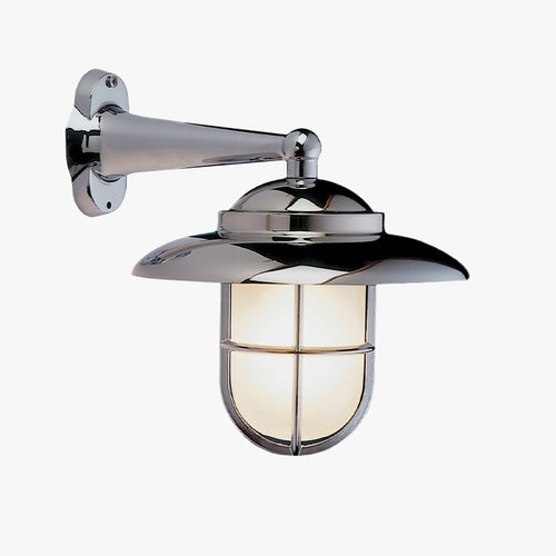 APPLIQUE MURALE AVEC CHAPEAU ET GRILLE 23,5cm - Le Comptoir Maritime - 1