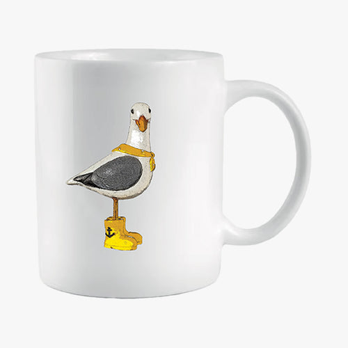 MUG MOUETTE BOTTES JAUNE - Le Comptoir Maritime - 1