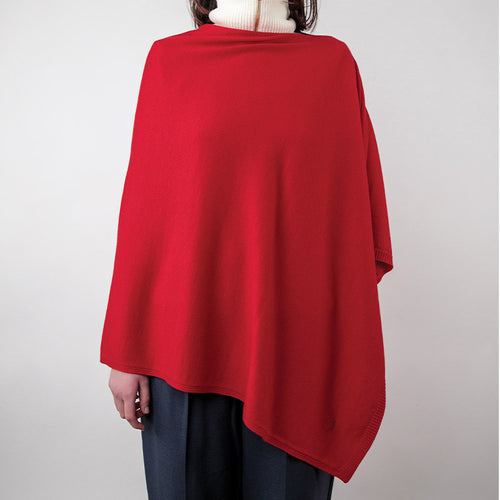 PONCHO LAINE MÉRINOS MALOJA FEMME - Le Comptoir Maritime - 1