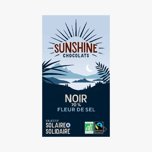 TABLETTE DE CHOCOLAT NOIR - FLEUR DE SEL - Le Comptoir Maritime - 1